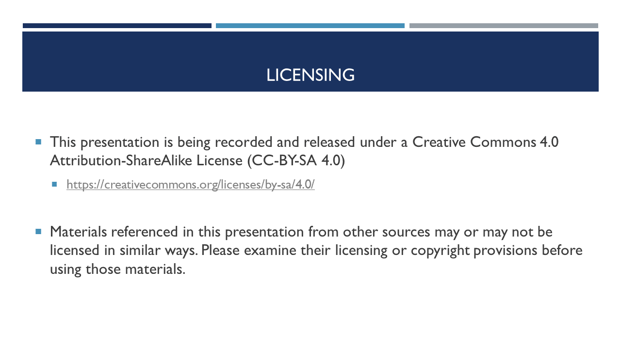 Licensing